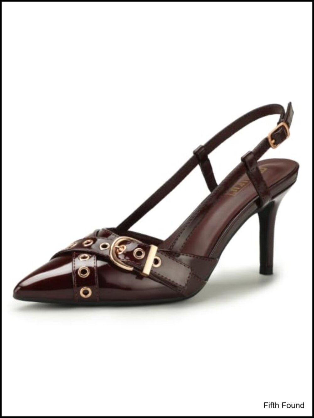 Kitten Heels Slingback Pointed Toe Closed Toe Pumps for Women